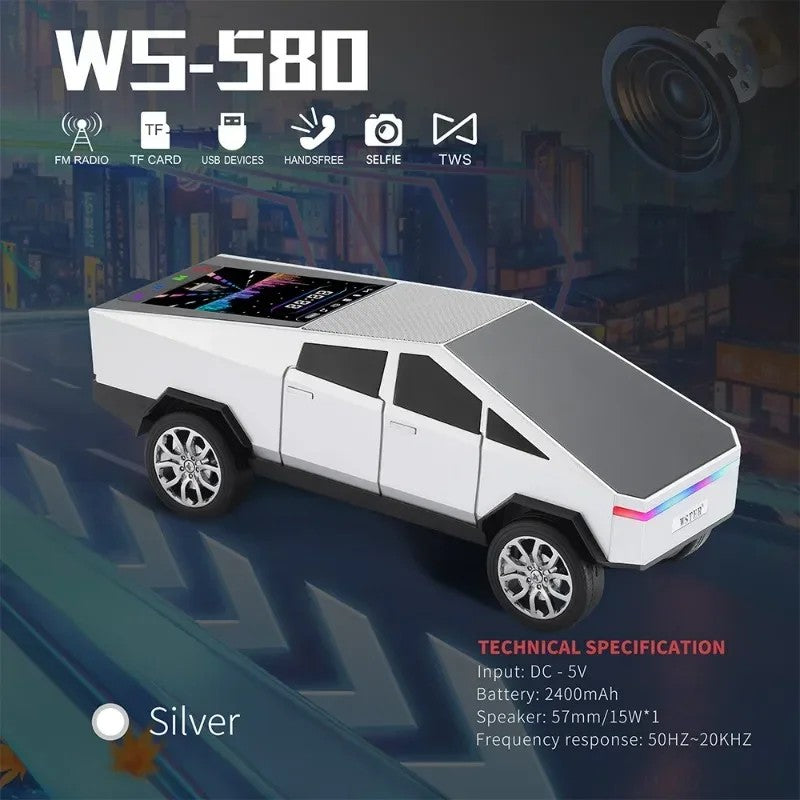 JOYSO™ Tesla Cyber Pickup RGB Bluetooth Speaker