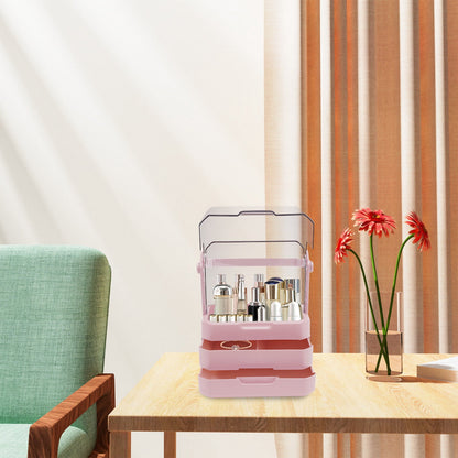 JOYSO™ Large Makeup Organizer with Dustproof Lid & Drawers