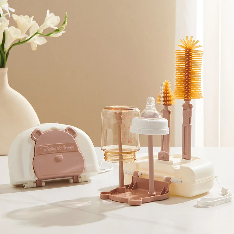 JOYSO™ 6-in-1 Portable Baby Bottle Cleaning Brush Kit