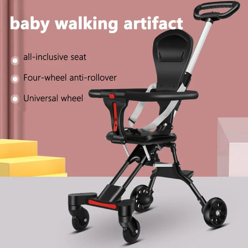 JOYSO™ Lightweight Foldable Baby Stroller – 4 Wheel