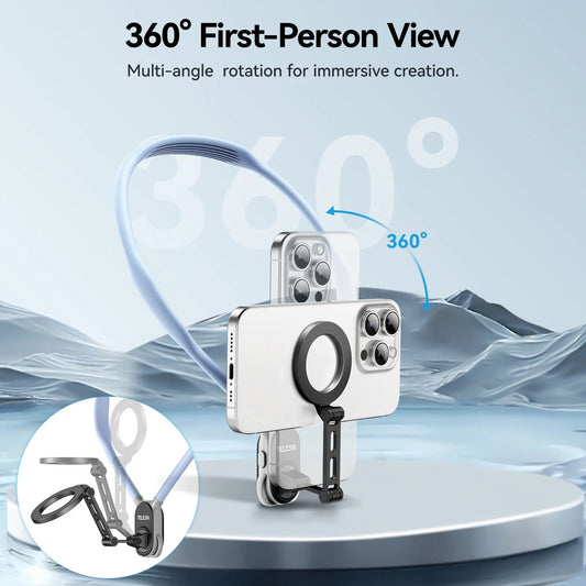 JOYSO™ 360° Neck Phone Holder for Vlogging & POV
