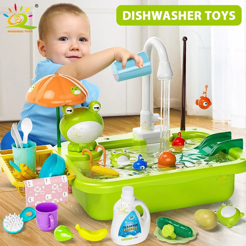 JOYSO™ Kids Dishwasher Sink Toy Set with Running Water