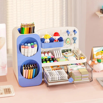 JOYSO™ Desktop Organizer with Pen Holder & Book Stand