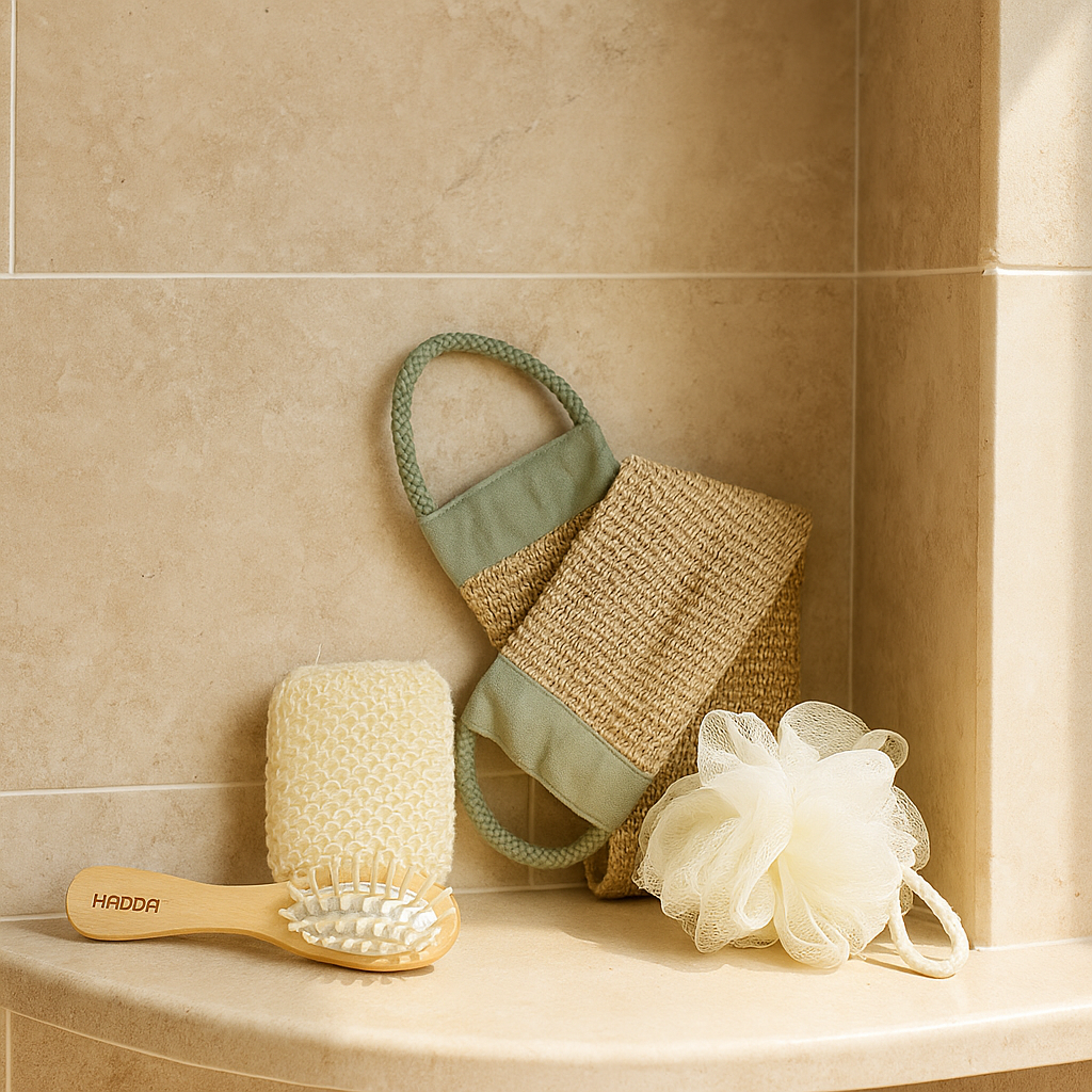 JOYSO™ Jute Loofah Back Scrubber with Handles