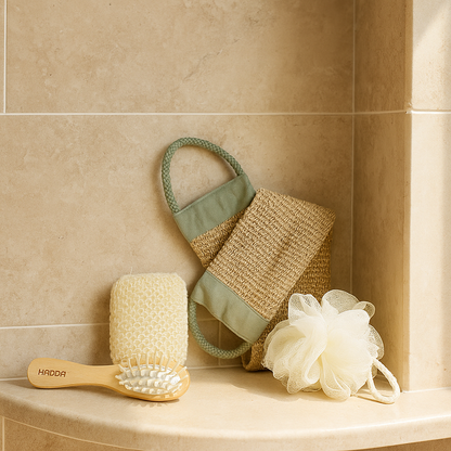 JOYSO™ Jute Loofah Back Scrubber with Handles