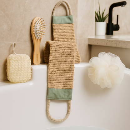 JOYSO™ Jute Loofah Back Scrubber with Handles