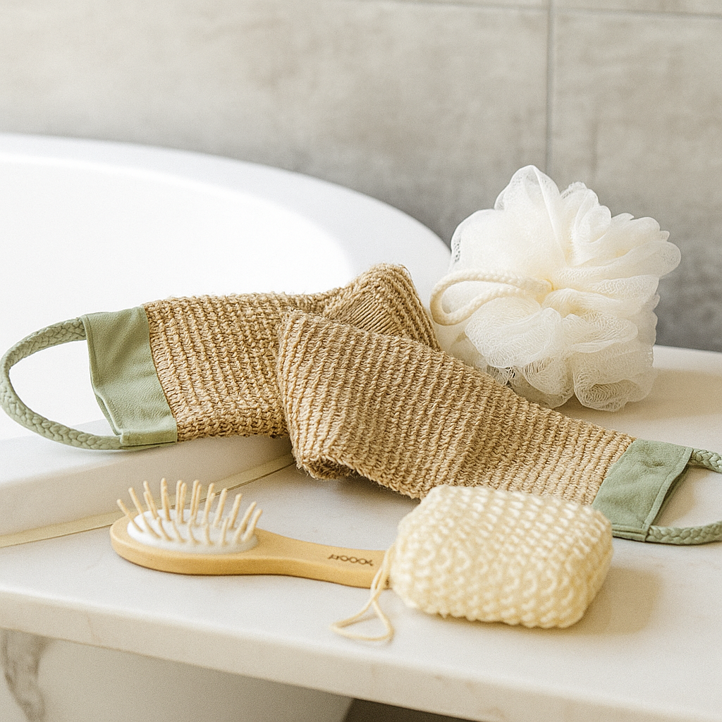 JOYSO™ Jute Loofah Back Scrubber with Handles