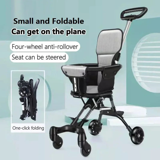 JOYSO™ Lightweight Foldable Baby Stroller – 4 Wheel