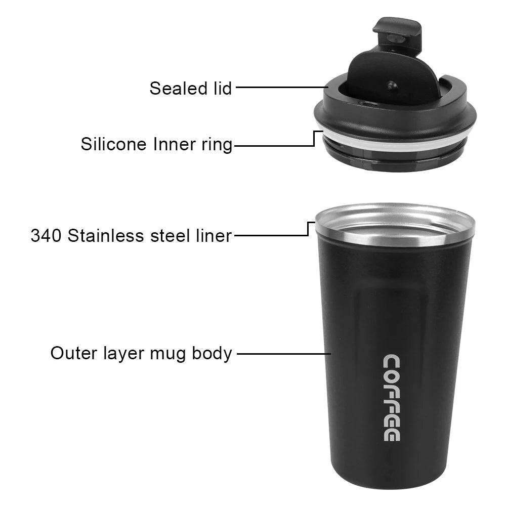 JOYSO™ Stainless Steel Insulated Travel Coffee Mug