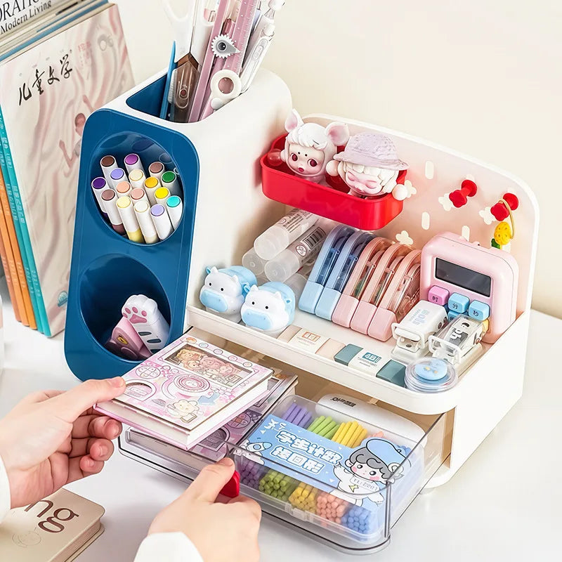 JOYSO™ Desktop Organizer with Pen Holder & Book Stand