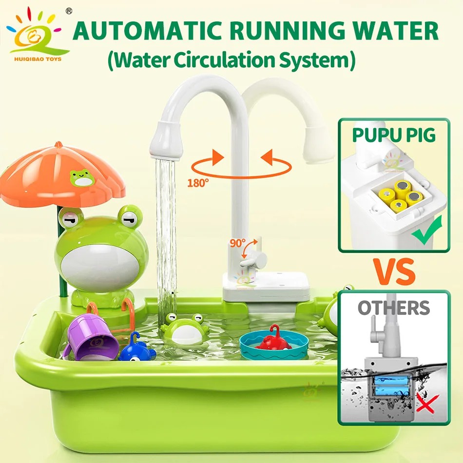 JOYSO™ Kids Dishwasher Sink Toy Set with Running Water