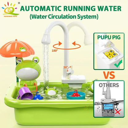 JOYSO™ Kids Dishwasher Sink Toy Set with Running Water