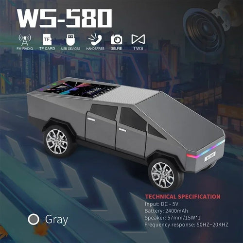 JOYSO™ Tesla Cyber Pickup RGB Bluetooth Speaker