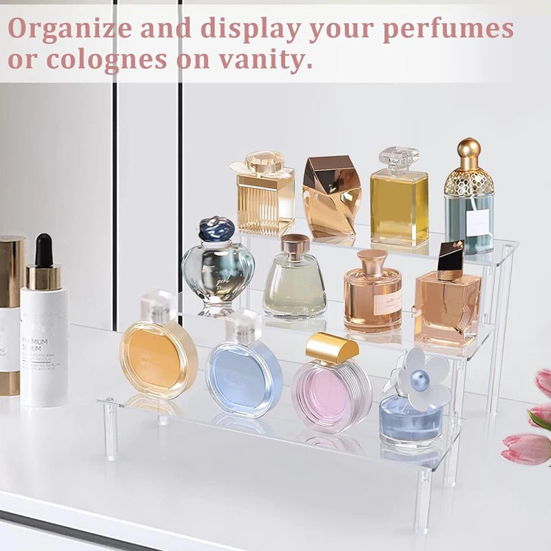 JOYSO™ Acrylic Clear Riser Display Stand – 1 to 4 Tier