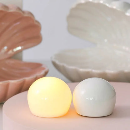 JOYSO™ Pearl Shell Ceramic Night Light Bedside Lamp