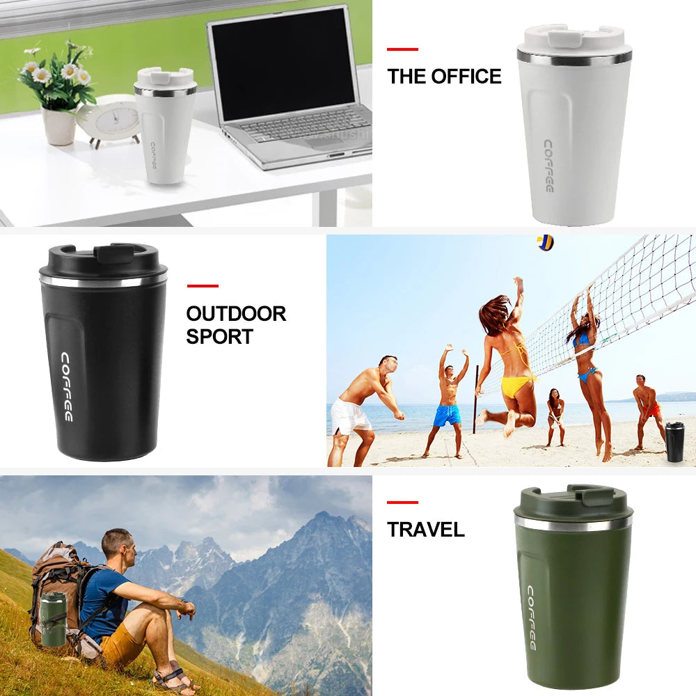 JOYSO™ Stainless Steel Insulated Travel Coffee Mug