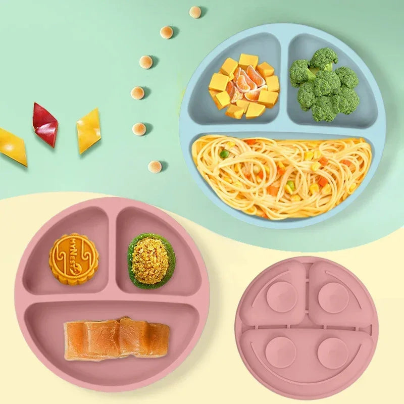 JOYSO™ BPA Free Silicone Baby Feeding Set – Bowl & Plate