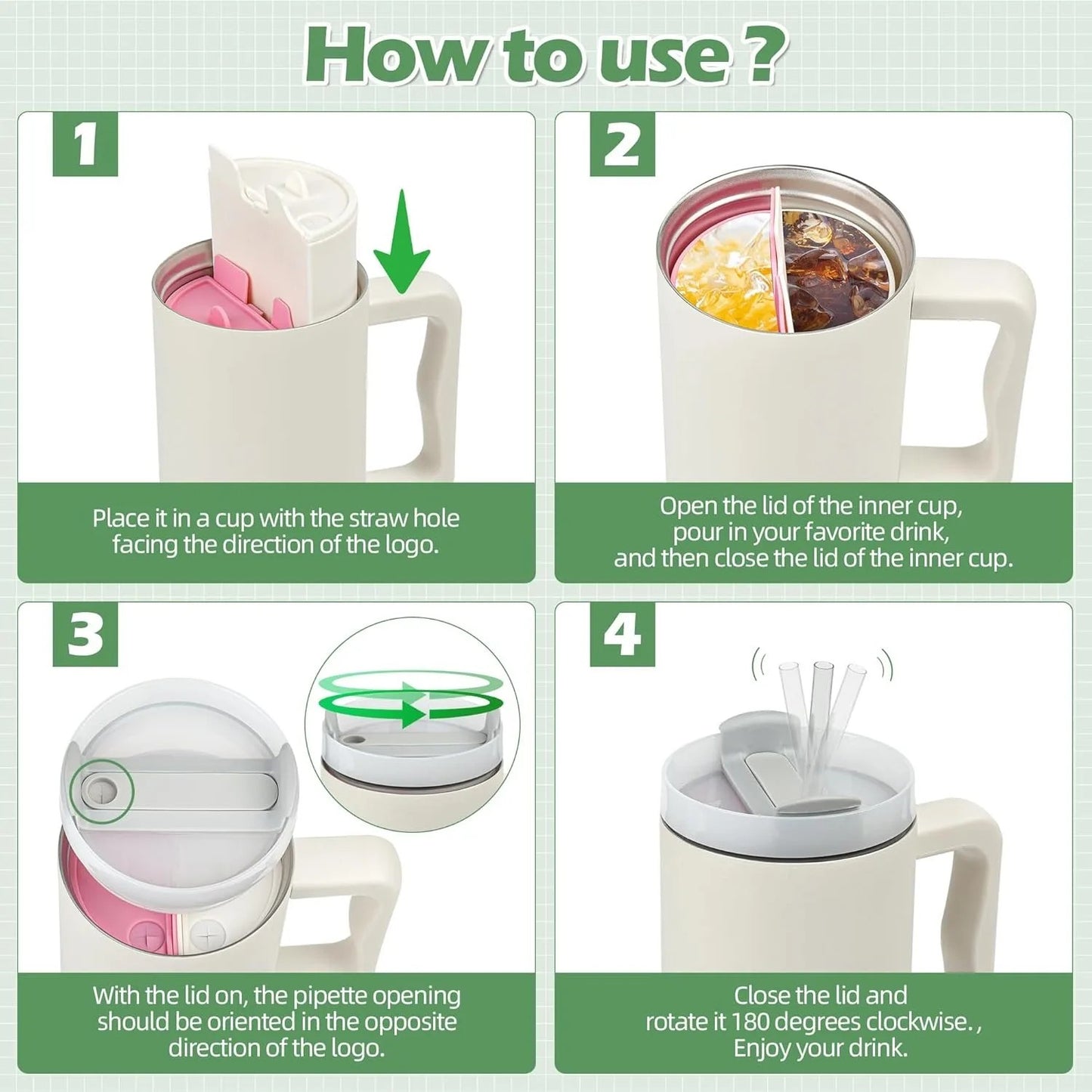 JOYSO™ 2-in-1 Cup Dividers for Stanley 40oz Tumbler