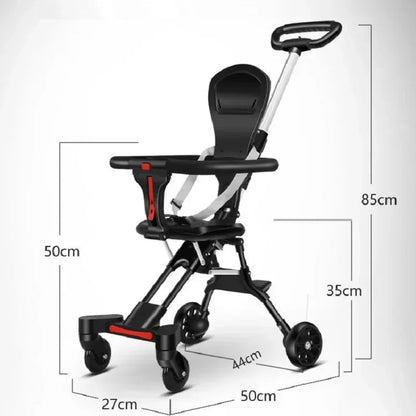 JOYSO™ Lightweight Foldable Baby Stroller – 4 Wheel