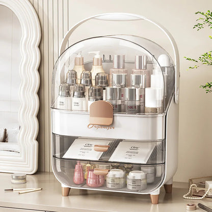 JOYSO™ Light Luxury Cosmetic Storage Box with Dustproof Lid