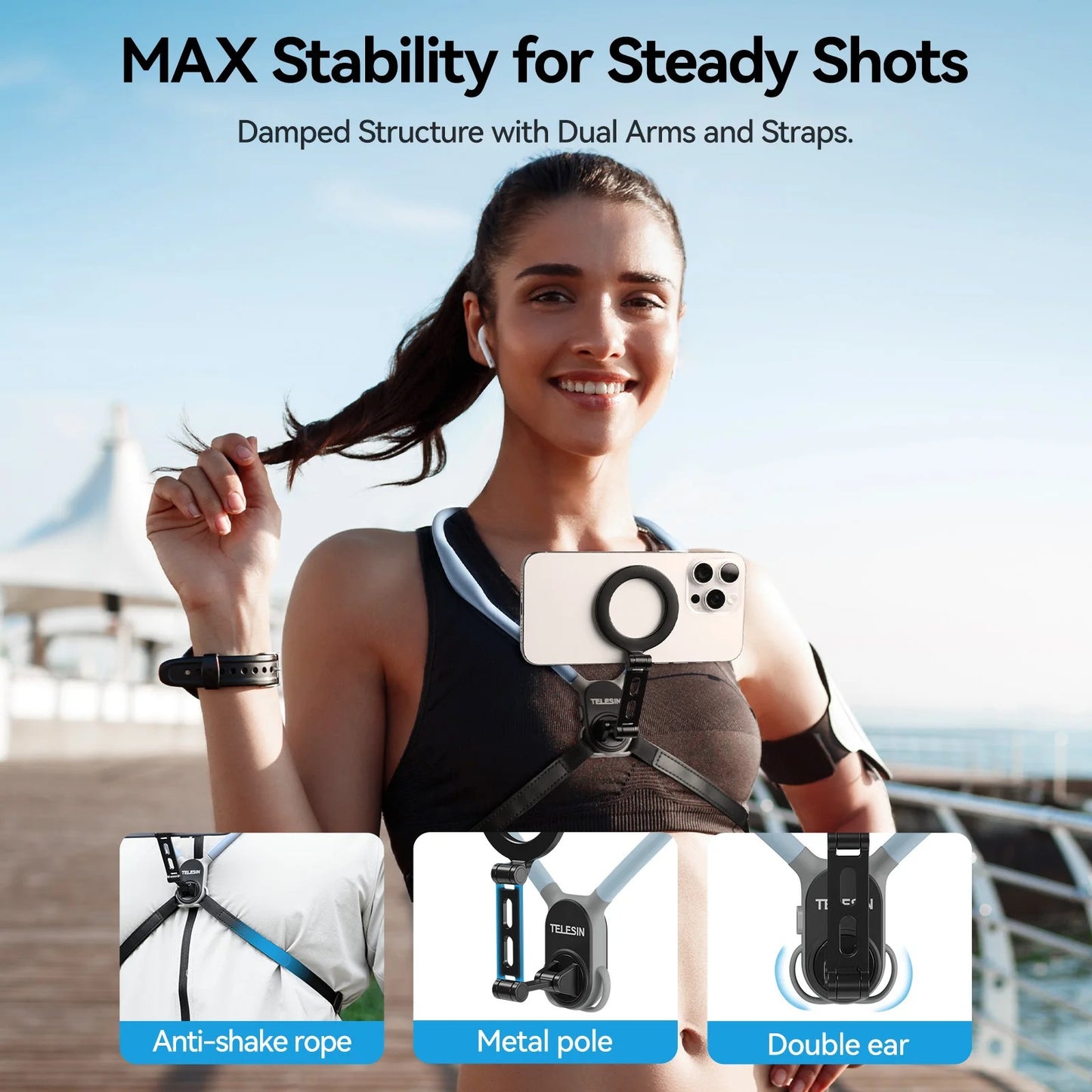 JOYSO™ 360° Neck Phone Holder for Vlogging & POV