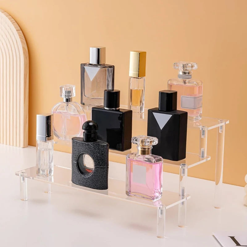 JOYSO™ Acrylic Clear Riser Display Stand – 1 to 4 Tier