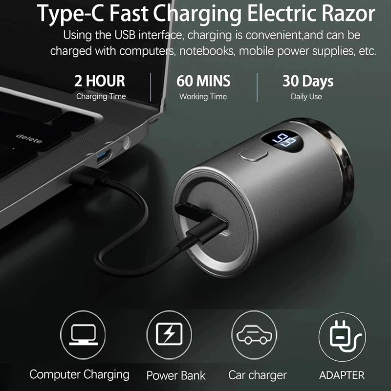 JOYSO™ Men's Mini Electric Shaver with LED Display