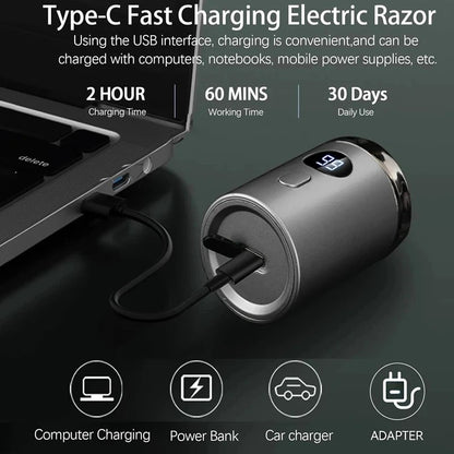 JOYSO™ Men's Mini Electric Shaver with LED Display