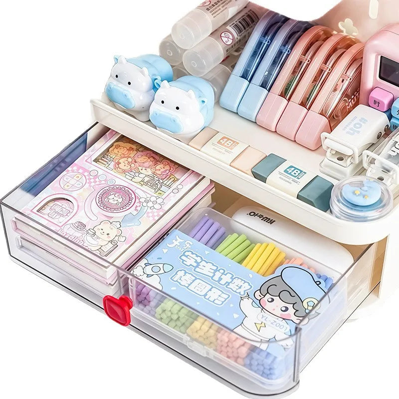JOYSO™ Desktop Organizer with Pen Holder & Book Stand