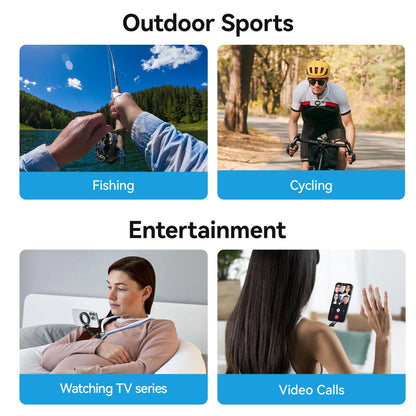 JOYSO™ 360° Neck Phone Holder for Vlogging & POV