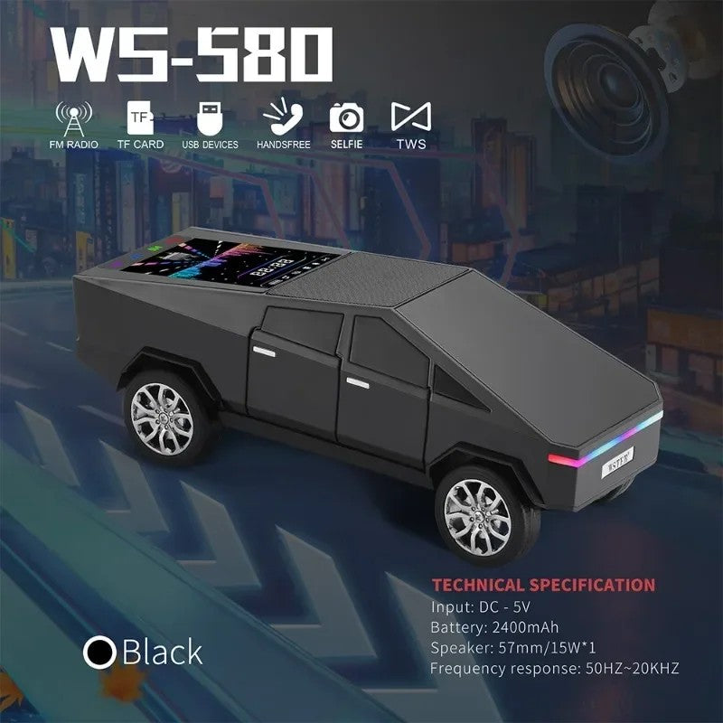 JOYSO™ Tesla Cyber Pickup RGB Bluetooth Speaker