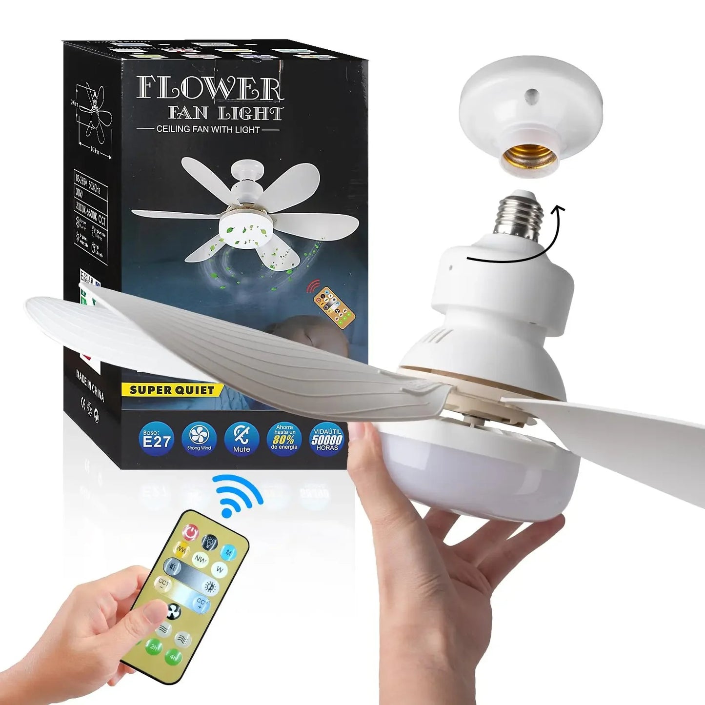 JOYSO™ 20.5 Inch Ceiling Fan with LED & Remote Control