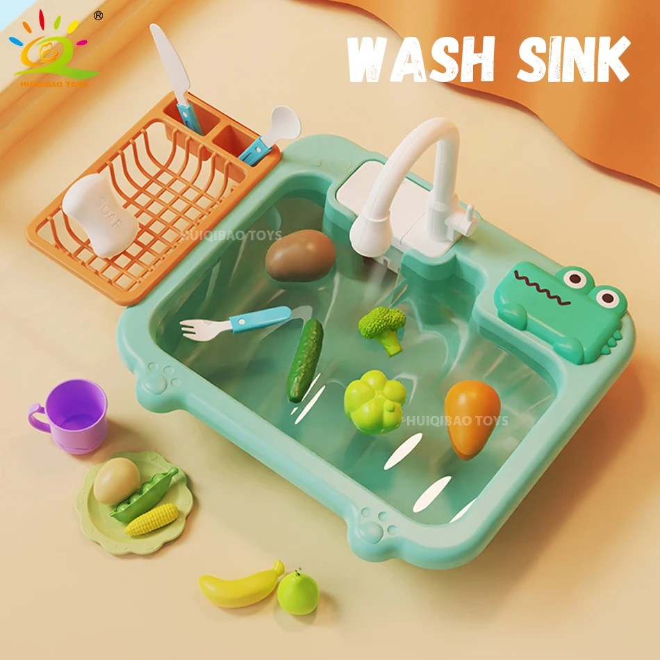 JOYSO™ Kids Dishwasher Sink Toy Set with Running Water