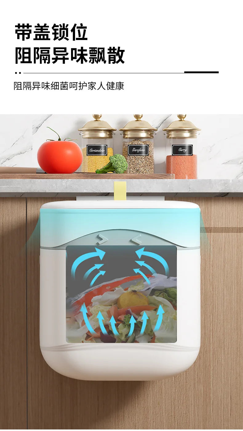 JOYSO™ Wall Mounted Hanging Trash Can for Kitchen