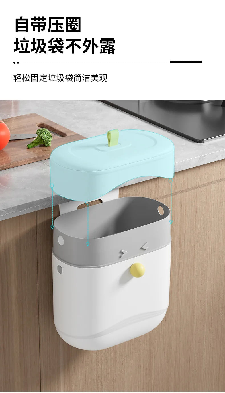 JOYSO™ Wall Mounted Hanging Trash Can for Kitchen