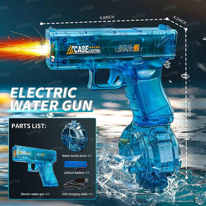 Transparent 2nd Generation Glock Linked Light Silent Water Gun