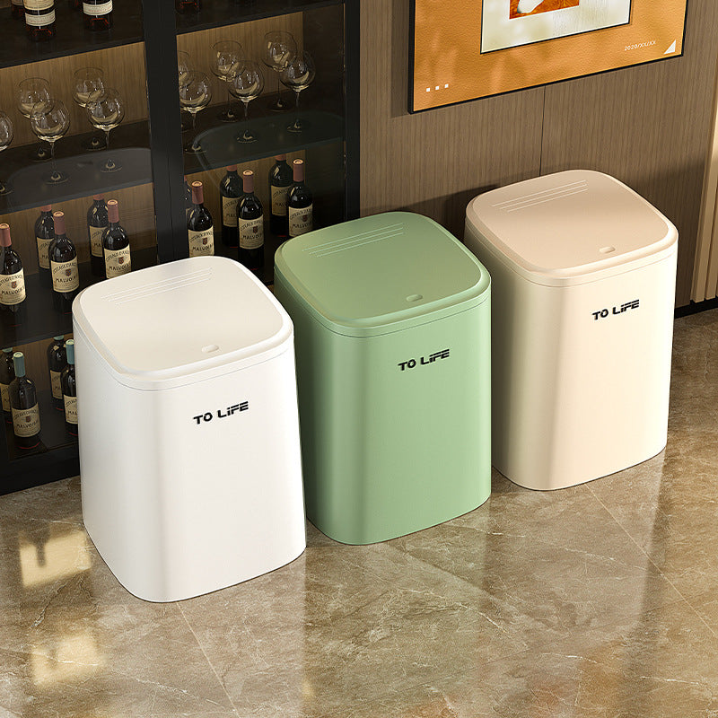 JOYSO™ Press Open Trash Can for Kitchen & Bathroom