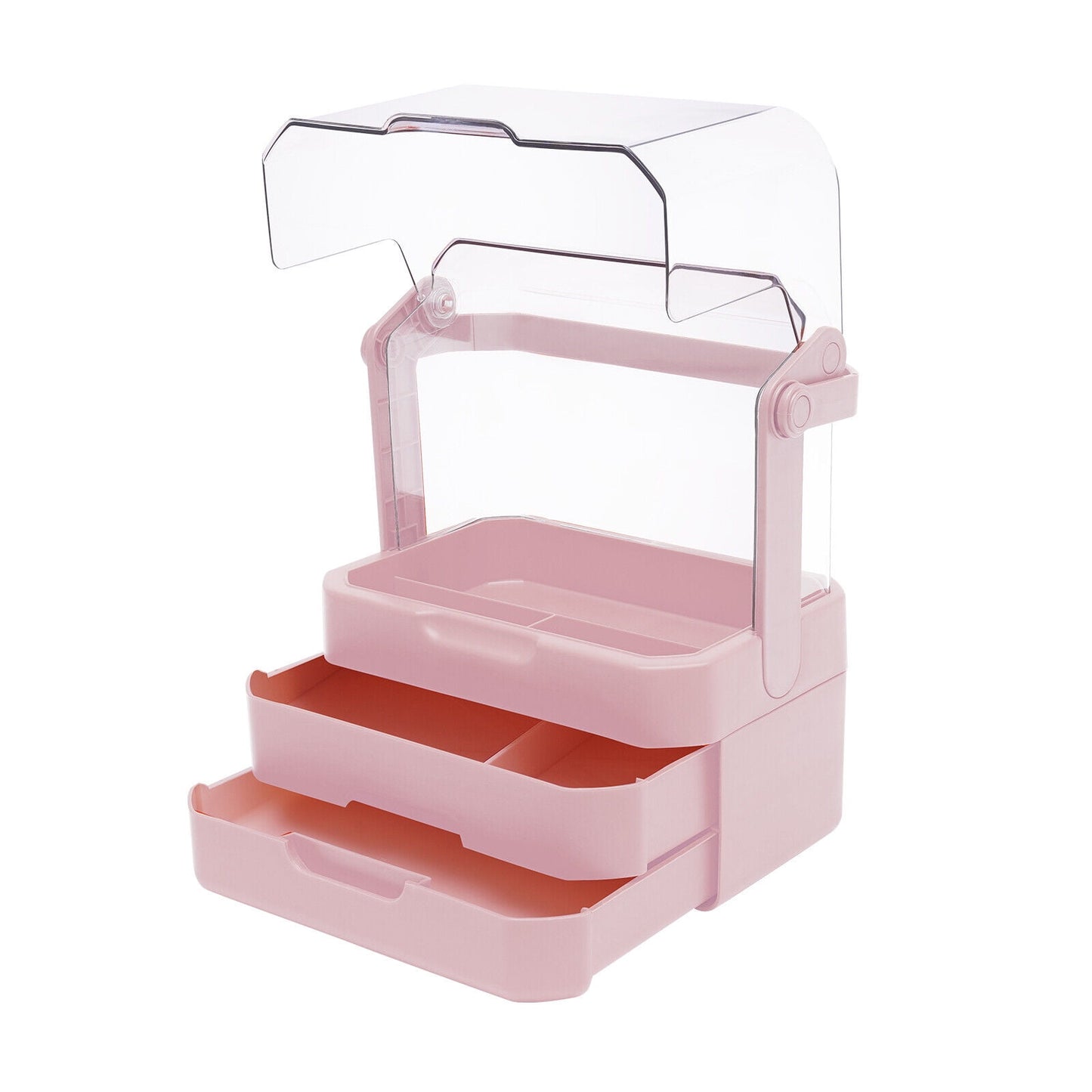 JOYSO™ Large Makeup Organizer with Dustproof Lid & Drawers