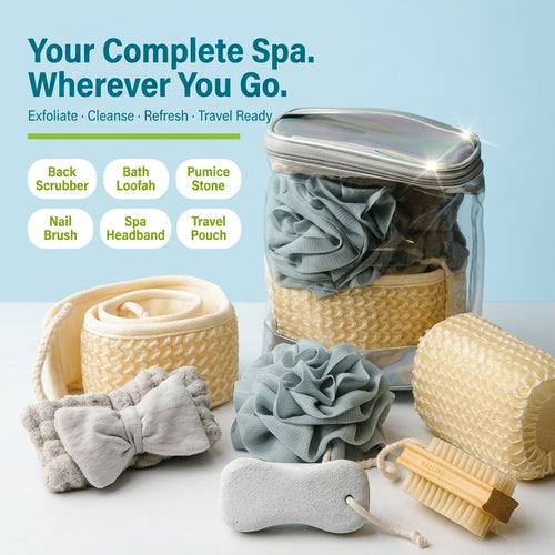 JOYSO™ Travel Bath Exfoliating Spa Gift Set