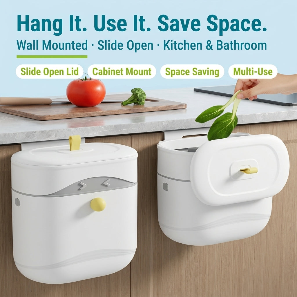 JOYSO™ Wall Mounted Hanging Trash Can for Kitchen