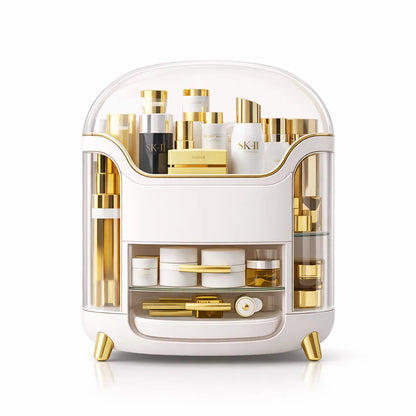 JOYSO™ Luxury Makeup Organizer with Drawer & Dustproof Lid